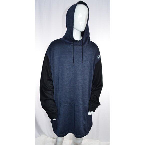 Reebok Speedwick Pullover Fleece Lined Hoodie Blue/Black Big & Tall Size 4XLT - Picture 1 of 5